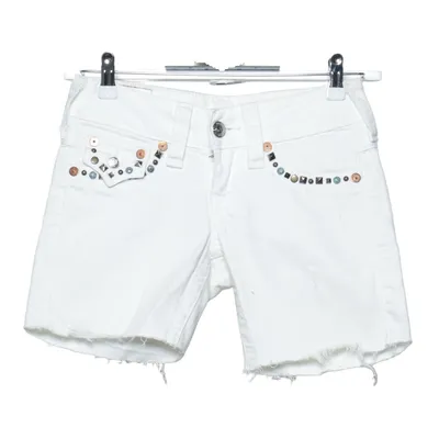 Jeans Shorts (Weiß) von True Religion Baumwolle, Elasthan