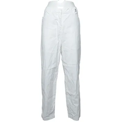 Chino (Blanc) de Marc Cain Coton, Élasthane, Lin, Lyocell