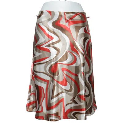 Skirt (Red, Brown, Multicolored) from Taifun Collection