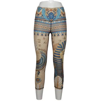 Sportleggings (Beige, Blauw, Meerkleurig) van Blackmilk Elastaan, Gerecycled polyester