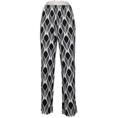 Palazzo pants (Black, White) from Klaus Modelle Elastane, Viscose