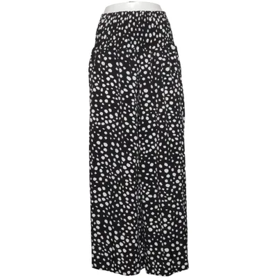Pantalon patte d'éléphant (Noir, Blanc) de Free Élasthane, Polyester