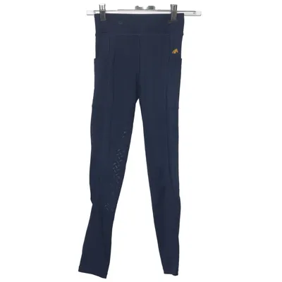 Rijbroek (Blauw) van Loesdau Elastaan, Polyester
