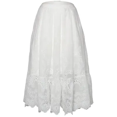 Maxi skirt (White) from French Connection Cotton, Polyester