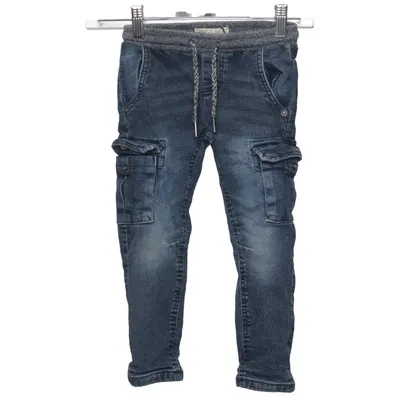 Cargobyxor (Blå) från Best Denim Bomull, Elastan, Polyester