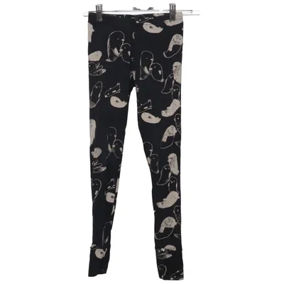 Leggings (Svart, Beige) från Papu Elastan, Ekologisk bomull