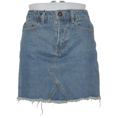Denim skirt (Blue) from Liquor N Poker Cotton