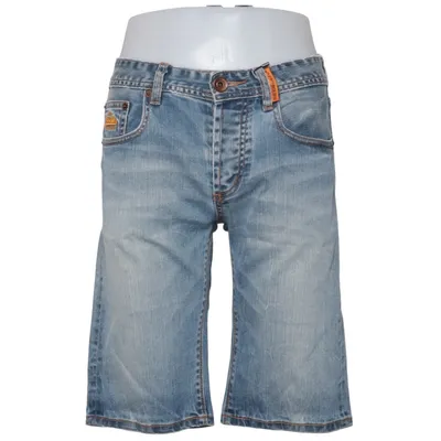 Denim shorts (Officer Slim Short) van Superdry Katoen, Elastaan
