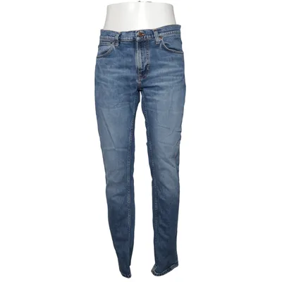 Spijkerbroek (Lean Dean Blue Delusion) van Nudie Jeans Katoen, Elastaan