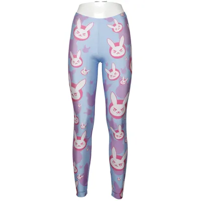 Leggings (Blå, Lila, Flerfärgad) från Overwatch Elastan, Polyester