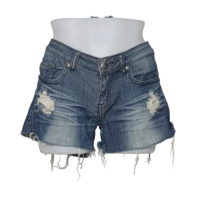 Short en jean (Bleu) de Machine Coton, Élasthane