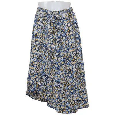 Jupe portefeuille (Bleu, Jaune, Blanc) de UpFashion Polyester
