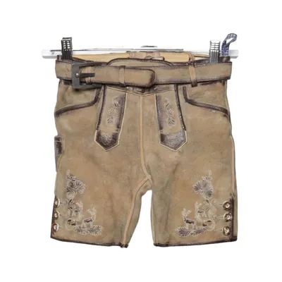 Lederhosen (Brown) from Alpin de Luxe Cotton, Leather