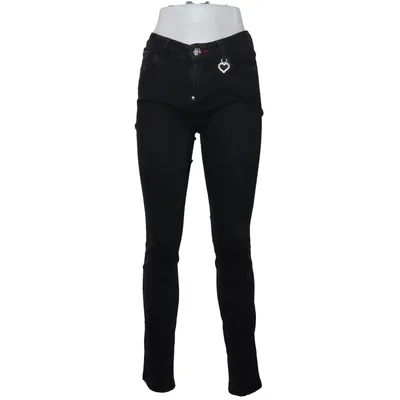 Jeans (Black) from Philipp Plein Cotton, Elastane, Polyester, Polyurethane