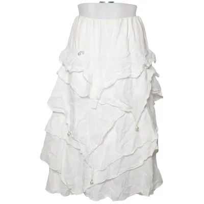 Skirt (White) from Elisa Cavaletti Cotton, Elastane, Linen