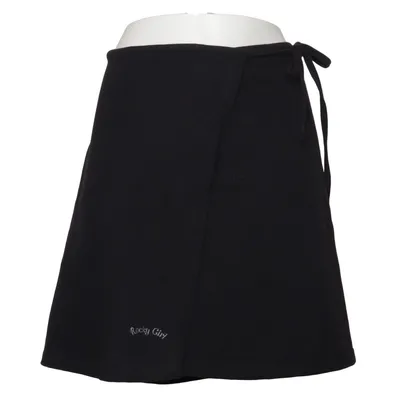 Slå om-nederdel (Sort) fra Girls Casual Wear Bomuld, Elastan