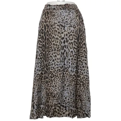 Jupe longue (Marron, Noir, Blanc) de PM Selected Soie, Viscose