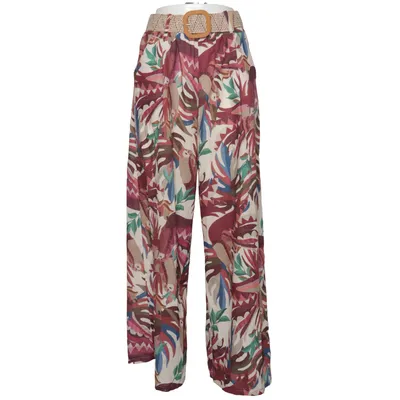 Palazzo pants (Beige, Multicolored) from Glossy