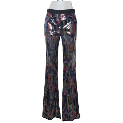 Bukser (Blå, Flerfarvet) fra Emilio Pucci Elastan, Polyester, Viscose