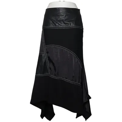Jupe (Noir) de Multiples Polyester, Viscose