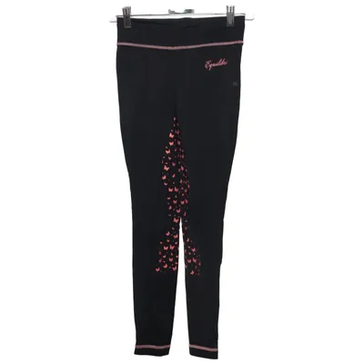 Pantalon d'équitation (Noir, Rose) de Equilibre Élasthane, Polyamide
