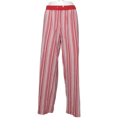 Pyjamasbukser (Rød, Hvid) fra Huber Bomuld, Elastan