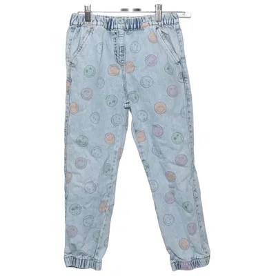 Spijkerbroek (Blauw, Meerkleurig) van Smiley World Katoen