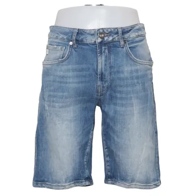 Denim shorts (Planken I Short) van Goldgarn Denim Katoen, Elastaan