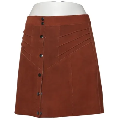 Läderkjol (Brun) från Les Petites Skinn, Polyester