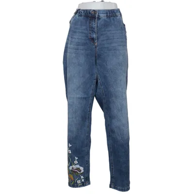 Jeans (Blau, Mehrfarbig) von Ulla Popken Baumwolle, Elasthan, Polyester