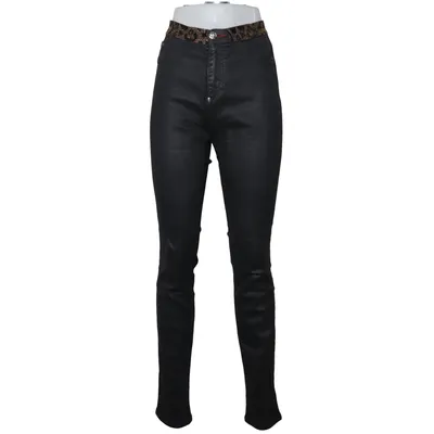 Spijkerbroek (High Waist Jegging) van Philipp Plein Katoen, Elastaan
