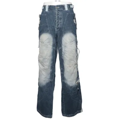 Cargo broek (Blauw, Wit) van Jetlag Katoen