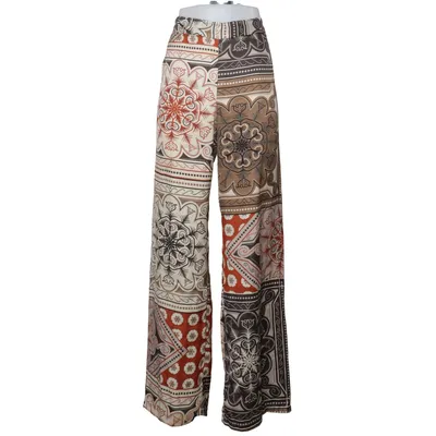 Palazzo broek (Wit, Bruin, Meerkleurig) van Motivi Polyester