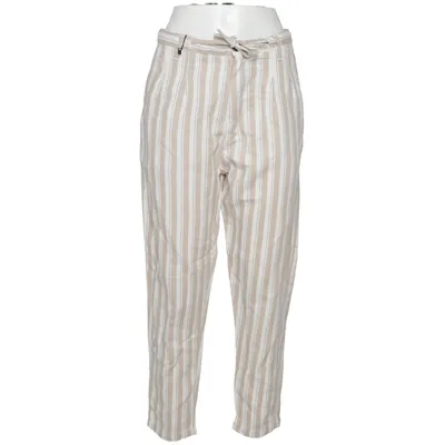 Bukser (Beige, Hvid) fra Gianni Lupo Bomuld, Linned, Polyester