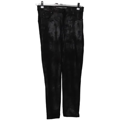 Jean (Noir) de Stefano Élasthane, Polyester, Viscose