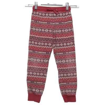 Pajama pants (Red, White) from FC Bayern Cotton, Elastane