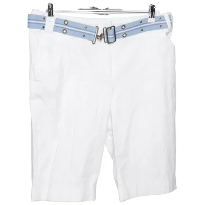 Short (Blanc, Bleu) de Dressbarn Coton, Élasthane