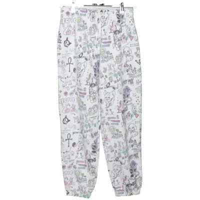 Joggingbroek (Wit, Meerkleurig) van New Girl Order Katoen, Polyester