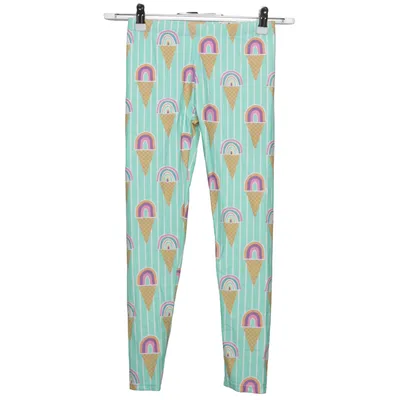 Leggings (Grün, Mehrfarbig) von Pusblu Elasthan, Polyamid, Polyester