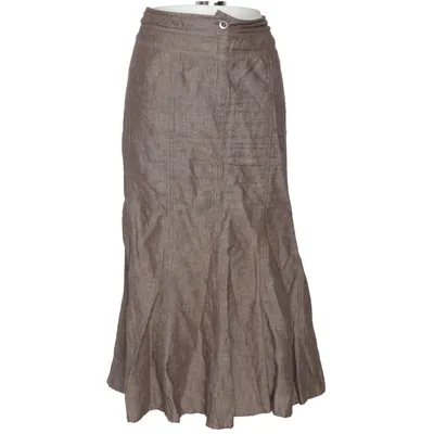 Jupe (Marron) de Création L Coton, Lin