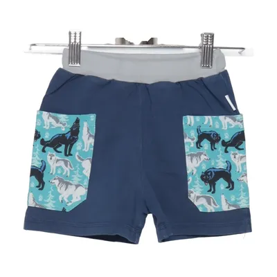 Sweatshort (Blauw, Meerkleurig) van Babauba Katoen