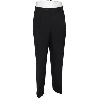 Jakkesætsbukser (Sort) fra Trevira Polyester, Uld