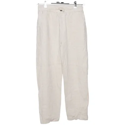 Pantalon (Beige) de H&M Coton, Lin, Polyester