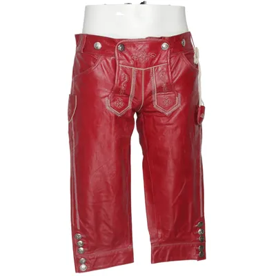 Pantalon en cuir traditionnel (Rouge) de Jobeline Cuir
