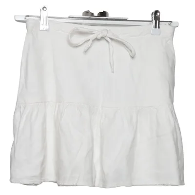 Skirt (White) from Brandy Melville Linen, Viscose