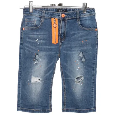 Jeansshorts (Blå, Flerfärgad) från Mon Ami Bomull, Elastan