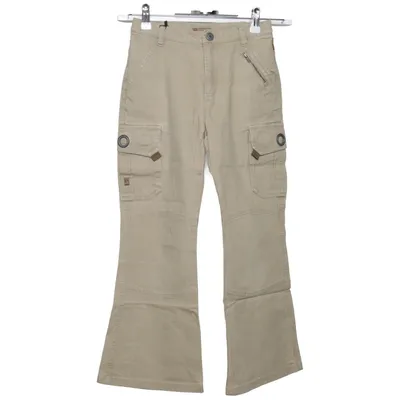 Cargo pants (Beige) from Pampolina Cotton, Elastane
