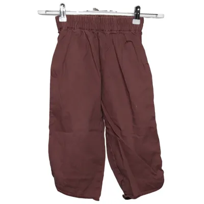 Pantalon (Marron) de Zara Coton, Élasthane