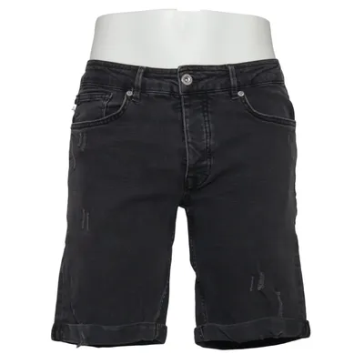 Denim shorts (Gray) from Kultivate Cotton, Elastane