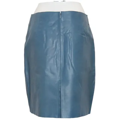 Läderkjol (Blå) från Flannel Skinn